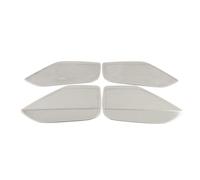 XEBRAD Stainless Car Door Panel Loudspeaker Pad Speaker Cover Trim Frame Sticker Moulding Accessories, for, A8L D5 2017-2021 Car Speaker Trim(Silver With Logo A)