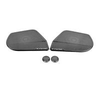 XEBRAD Stainless Interior Door Speaker Stereo Audio Ring Cover Sound Frame Decoration Trim, for Civic, 10th 2016-2019 Car Accessory Car Speaker Trim(Black)