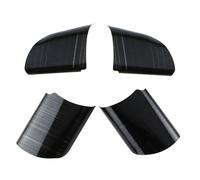 XEBRAD Stainless Steel Car Steering Wheel Decoration Cover Trim Sticker, for Ford, for Focus 2 MK2 2005-2011, Accessories 4Pcs Steering Wheel Sticker(Black)