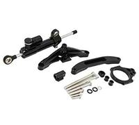 XEBRAD Steering Damper Motorcycle Accessories Bracket Set Stabilizer Linear Dampers Mounting Support, FZ1, for Fazer, 2006-2015 Motorcycle Steering Damper Stabiliser(BLACK 4)