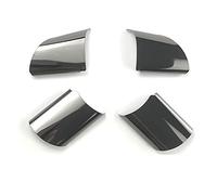 XEBRAD Steering Wheel Decoration Cover Stickers, For Ford, For Focus 2 MK2 2005-2011, For KUGA 2008-2012, For C-MAX 2007-2010, Car Accessories Steering Wheel Sticker(Black)