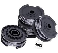 XEBRAD Strimmer Spool, for Bosch, ART 24 27 30 30-36, 4packs of Cutting Spool Replace Strimmer line, 1.6mm 6m Spools Line by Garden Lawn Mower Spool