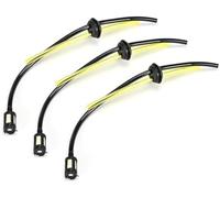 XEBRAD Universal Fuel Line Hose Tube,Strimmer Fuel Pipe,Universal Grass Trimmer Fuel Line,Fuel Hose, for Blower Lawnmower Chainsaw Replacement Parts,3PCS Diesel Leak Off Pipe