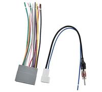 XEBRAD Vehicle Radio Stereo Wire Harness with Antenna Connector Adapter Fit Fit 2007-2008, for Civic, 2006-2011, CR-V2007-2011, Select, for Acura, RDXIntegra 1989-2015 Radio Receiver Car Radio Adapter