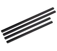XEBRAD Window Door Seals 4PCS Car Outer Door Window Rubber Weatherstrip, for Mitsubishi, for Outlander 2007-2012 Waterproof Pressure Sealing Strip Car Window Outer Weatherstrip(Black Inner)