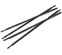 XEBRAD Window Door Seals 4PCS Car Outer Door Window Rubber Weatherstrip, for Toyota, for Corolla, 2009-2012 Waterproof Pressure Sealing Strip Car Accessories Car Window Outer Weatherstrip(BLACK Black)