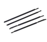 XEBRAD Window Door Seals 4PCS Car Outer Door Window Rubber Weatherstrip, for Toyota, for Prado 2010-2018 Waterproof Pressure Sealing Strip Car Accessories Car Window Outer Weatherstrip