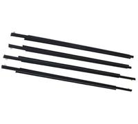 XEBRAD Window Door Seals 4PCS Car Outer Window Rubber Weatherstrip, for Toyota, for Prius for NHW20 2003-2009 Waterproof Pressure Strip Sealing Strip Car Window Outer Weatherstrip