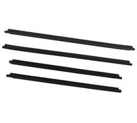 XEBRAD Window Door Seals 4Pcs Car Window Outer Weatherstrip Side Door Moulding Trim Seal Waterproof Pressure Strip, for Toyota, for fortuner 2004-2015 Car Window Outer Weatherstrip