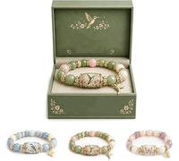 Xebular 2026 Limited Edition Bluebird Blessings Bracelet with Gift Box, Hummingbird Butterfly Blessing Bracelet, Inspirational Bird Charm Bracelets, Elastic Design, for Women & Girls (Hummingbird)