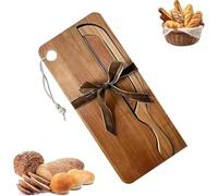 Xebular Bread Bow Knife and Board Set - Sourdough Knife and Cutting Board, with Matching Crumb Tray, Universal Left Right Handed Design, for French Baguettes, Bagels, Bakers Restaurants (A#)