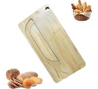 Xebular Bread Bow Knife and Board Set - Sourdough Knife and Cutting Board, with Matching Crumb Tray, Universal Left Right Handed Design, for French Baguettes, Bagels, Bakers Restaurants (B#)