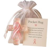 Xebular Breast Cancer Awareness Pocket Hug - Pink Ribbon Pocket Hug, Relieve Treatment Pressure And Inspire Patients Overcome Illness for A Decorative Keepsake (Style B)