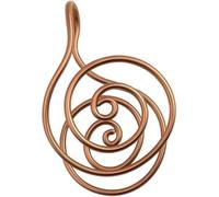 Xebular Copper Palm Ring Reiki Spiral Hand Rings for Meditation & Energy Healing - Handmade Copper Cuffs for Crystal Work, Chakra Support, Manifestation, and Daily Wellness Practice (No Gem)