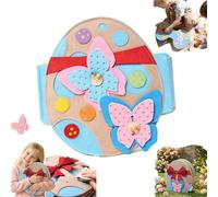 Xebular Montessori-Rabbit Book - Felt Busy Book - Easter Sticker Book, Cute and Fun Rabbit-Themed Books, Pre-shcool Learning Busy Book & Various Activities, DIY Sticker Book Set for Boys and Girls