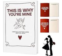 Xebular THIS IS WHY YOU'RE MINE - Keepsake Book for Couples - A Couples Love Story Journal, Romantic Couple Journal, Meaningful Gift for Beloved Boyfriend Girlfriend