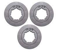 XEDLAMP 3Pcs 3/8" Pitch 10 Tooth Chain Saw Rim Sprocket Kit, for, for Husqvarna, Chainsaw Others STD 22mm 7 Spline Chainsaw Rim Sprocket