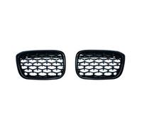 XEDLAMP A Pair Car Front Bumper Grills Diamond Racing Grille Grill, for BMW, for X3 G01 G08 X4 G02 2018 2019 2020 Auto Meteor Styling Front Kidney Grille(Titanium Black)