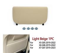 XEDLAMP Car Left Right Seat Backrest Leather Storage Pack Cover Replacement, for, X5 X6 X7 G05 G06 G07 2019 2020 2021 2022 2023 Car Seat Organiser Backboard(Light Beige)