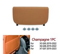 XEDLAMP Car Left Right Seat Backrest Leather Storage Pack Cover Replacement, for, X5 X6 X7 G05 G06 G07 2019 2020 2021 2022 2023 Car Seat Organiser Backboard(Champagne)