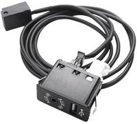 XEDLAMP Car Stereo Wiring Harness Usb, for Aux Input Socket Switch, E39 E53 X5 Z4 E85 E86 X3 E83, for Mini, for Cooper 4 Pin Interface Black Plastic Panel with 150 Cm Cable