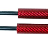 XEDLAMP Front Hood Gas Strut Hydraulic Support Rod, for Vw Corrado 1988-1995 Modify Hood Struts Bonnet Lift Rods(Red Carbon Fiber)