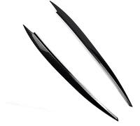 XEDLAMP Headlight Eye Lid, for Golf 7, for Mk7 Gti R Auto Head Light Lamp Eyelids Eyebrow Decoration Car Styling Trim Accessories car headlight eyebrow trim(BLACK Carbon fiber)