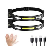 XEDLAMP Lampe Frontale Led Rechargeable USB ，Lampe Torche Frontale Running Puissante LED Étanche Super Brillante ，Phare À Capteur 5 Mode Éclairage À 230°,Pour Le Enfants Adultes Camping Randonnée