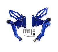 XEDLAMP Motorcycle Left Right Aluminum Adjustable Rearsets Rear Set Foot Peg Footrest Pedal, for BMW, G310R G 310 R 2016 2017 2018 2019 Motorcycle Foot Pedal(Blue)