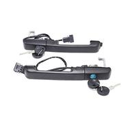 XEDLAMP Outer Left Right Front Door Handle, for VW, for Passat, B3 88-93 Central Lock W/Keys 357837205A 357837206A 357837207A 357837205AS Car Exterior Door Handle Kit(Pair)