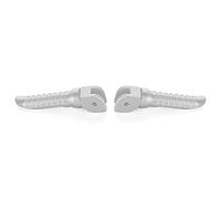 XEDLAMP Scrambler CNC Aluminum Front Footrest Foot Pegs Pedal Motorcycle Accessories Motorcycle Foot Pedal(Silver)