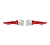 XEDLAMP Scrambler CNC Aluminum Front Footrest Foot Pegs Pedal Motorcycle Accessories Motorcycle Foot Pedal(Red)