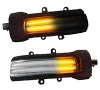 XEDLAMP Side Mirror Indicator Light, for TOYOTA, for Rav4, for Vanguard, for Highlander, for Kluger, for 4Runner, for Hilux 2005-2016 Led Dynamic Turn Signal Blinker Lamps Rearview (Clear LENS)