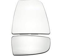 XEDLAMP Wing Mirror Lens 1855103 Lower Wing Mirror Glass Left Side, for Transit Mk8 2014 Onwards BK3117C718AB with Backing Plate Passenger(BLACK Upper Lower Wing Mirror Glass Right Side)
