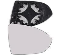 XEDLAMP Wing Mirror Lens Left Side Wing Mirror Glass, for Vw for Golf Mk7 2013-2020 Power Heated White(BLACK Right side)