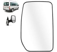 XEDLAMP Wing Mirror Lens Right Non Heated Upper Wing Mirror Glass with Backing Plate, for Ford, for Transit Mk6 Mk7 2000-2013 YC1517K740BA 4059965