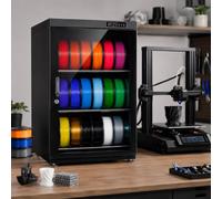 XEEAOFE 15-21 Roll 3D Filament Dry Cabinet with Auto Humidity Control - Smart Dehydrator Storage for PLA, ABS, Nylon, and More, LCD Display