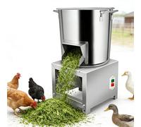 XEEAOFE Animal Feed Processor, 3500RPM Electric Commercial Chopper with 4 Spare Blades, Stainless Steel Grinder for Vegetables & Grain, 50-120kg/h Output for Livestock 1800W