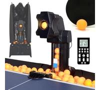 XEEAOFE Automatic Ping Pong Ball Machine for Home/Club/School, Features 9 Spins, 7 Angles, Ball Recycling & 300 Ball Capacity