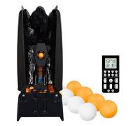 XEEAOFE Commercial Ping Pong Ball Machine, 300 Ball Capacity with Recycling Net, Multi-Rotation & Global Variable Landing Points for Gyms/Schools