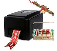 XEEAOFE DIY Digital Ribbon Printer for Weddings/Christmas/Parties, Wireless Operation, 300 DPI Thermal Ribbon Printing Machine