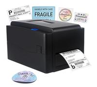 XEEAOFE Industrial Shipping Labeling Machine, Postage Label Printer for Address Small Business, Label Barcode Machine Compatible with Royal Mail, Esty, Shopify, DPD, Evri WithCutter