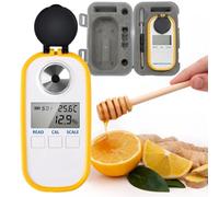 XEEAOFE Measurement Instrument, Portable Digital Honey Refractometer, Water/Bé/Refractive Tester Digital Refractometer