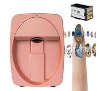 XEEAOFE Nail Art Printer for Home & Professional Use, Portable 2400 DPI Machine, Smart APP Control for Custom Designs, Completes Prints in 10 Seconds RoseGold