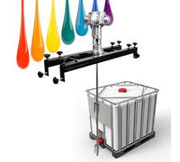 XEEAOFE Pneumatic Paint Mixer, 275 Gallon IBC Air Agitator with Folding Propeller & Support Hanger, 1/2HP for Resin, Adhesive, Coating