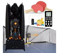 XEEAOFE Table Tennis Robot with Precise Control, 7 Tilt Angles, 4-40m/s Speed, 30-90 Balls/min, Fixed/Random Points & Recycling Net