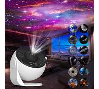 Xeefeel Galaxy Projector for Bedroom, 13 in 1 HD Star Projector Light Projector, 360° Rotating Planetarium Projector with Timer and Simple 3 Button Control for Kids, Ceiling, Gifts, Room Decor
