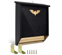Xeeol Bat Houses, Two Chamber Design Bats House Kit, Large Wooden Bat Boxes for Outside Outdoors Tree