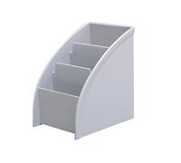 XEERAANG Desk Organizer Trapezoid Remote Control Holder Creative Tabletop Organizer for Study Office Living Room Dresser