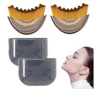 XEERUN 2PCS Lymphatic Drainage Brush for Face, Lymphatic Contour Face Brush, Lymphatic Drainage Massager, Chin & Jawline Sculpting, Ergonomically Designed-Precisely Fits The Skin, Relieve Fatigue